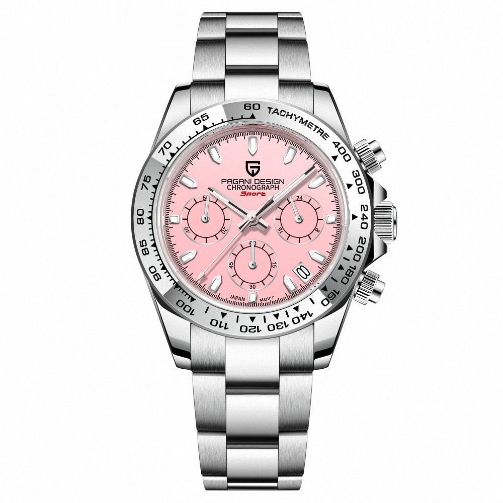 Japan chronograph movement stainless steel women wrist watch manufacturer