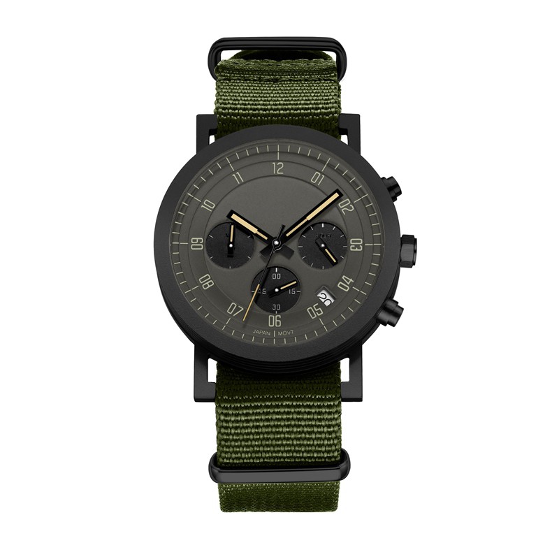 Mesh Strap Movement Genuine classic quartz men watch 316L Stainless Steel Pilot Quartz Watches