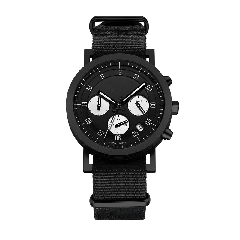Mesh Strap Movement Genuine classic quartz men watch 316L Stainless Steel Pilot Quartz Watches